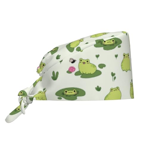 Image of Adjustable Working Cap Breathable Unisex Women Men Elastic Bandage Tie Back Hats Scrub Nursing Doctor Surgeon Cap