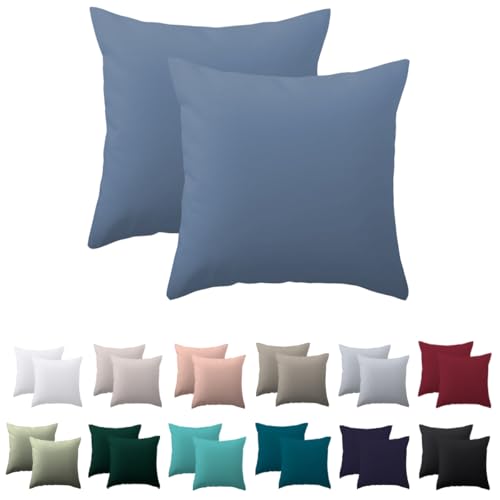 Nesture Kissenbezug 40 x 40 2er Set - kopfkissenbezug 40x40 cm Blau Kissenhülle, 100{fdc9903b279c028d9042c4518c02843493b3d084d61f83d093e3495cd74d89e8} Mikrofaser kissenbezüge mit Reißverschluss, Weich und Bügelfrei Nesture Kissenbezug 40 x 40 2er Set - kopfkissenbezug 40x40 cm Blau Kissenhülle, 100{fdc9903b279c028d9042c4518c02843493b3d084d61f83d093e3495cd74d89e8} Mikrofaser kissenbezüge mit Reißverschluss, Weich und Bügelfrei