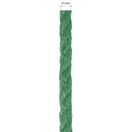 Cuerda de yute verde de 3 cabos Mangloder para jardín y manualidades 5