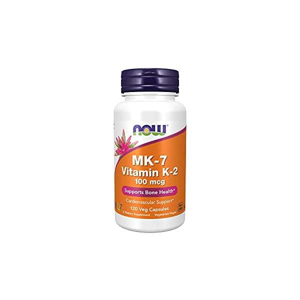 NOW-Supplements-MK-7-Vitamin-K-2-100-mcg-Cardiovascular-Support-Supports-Bone-Health-120-Veg-Capsules NOW Supplements, MK-7 Vitamin K-2 100 mcg, Cardiovascular Support*, Supports Bone Health*, 120 Veg Capsules