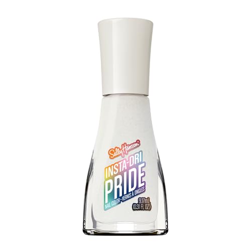 Sally Hansen Insta-Dri Pride Nail Polish | Quick Dry, Long Lasting, Streak-Free Shine | Opaque, Shiny | 764 Slay Another Day | Off-White Nail Color