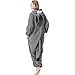 Adult Donkey Onesie - Halloween Costume Cozy Animal Pajamas One-Piece Cosplay Suit for Women and Men