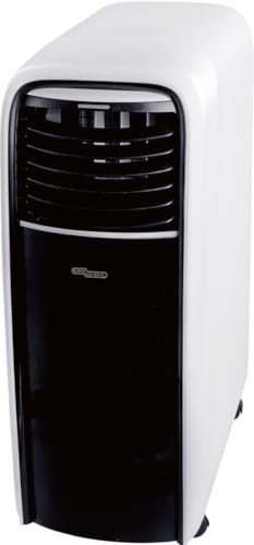 Super General 1 Ton Portable Air Conditioner SGP124T3, 3-in-1 AC-Dehumidifier, 12000 Btu/h, No Drip Technology, 3 Fan Speeds, Super Low Noise, Fan Mode, Sleep Mode, 24hrs Timer, White-Black