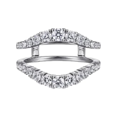 IVANKA Customizable Ring Enhancer, Moissanite Ring Enhancer, Aggie Ring Enhancer, Moissanite Matching Ring, Eternity Ring, Diamond Eternity Band Aggie ring Guard A & M Texas Ring Collage ring wrap universary ring jacket gift for her