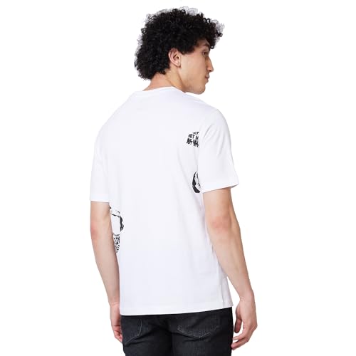Image of Spykar Men's Comfort Fit N /A Half Sleeve Solid Casual T-Shirt