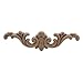 Gaodpz Neu-Massivholzstück Home Decoration Lange Applique Kleiderschrank Fernseher Schrank Tür Holzschnitzerei Blume Armaturen Ornamente Figur (Farbe : 17cmX4.5cm)