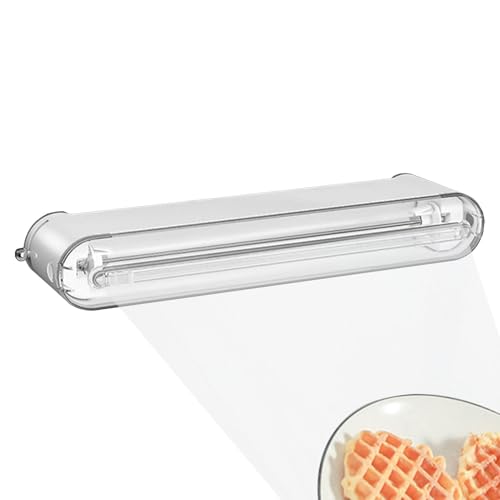 Wrap Dispenser with Cutter - Reusable Cling Film Dispenser - Wrap Organizer Aluminum Foil Dispenser - Cling Film Dispenser Portable Tin Foil Organizer for Cling Films Baking Paper Tin Foil