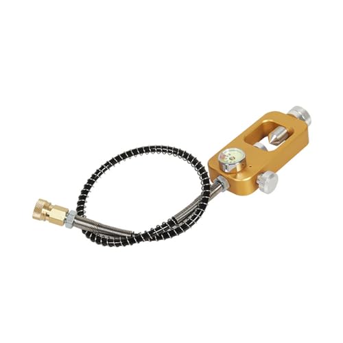 omiinitio Adaptador de recarga sumergible Botellas de aire sumergible de aleación de aluminio con manómetro y manguera