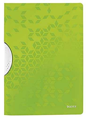 Leitz ColorClip, Formato A4, Capacità 30 fogli, Plastica flessibile, Gamma WOW, Verde, 41850154