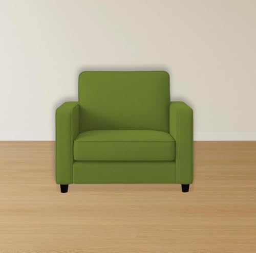Image of The MM Furniture store Premium Fabric Sofa - Olive (1 Seater)