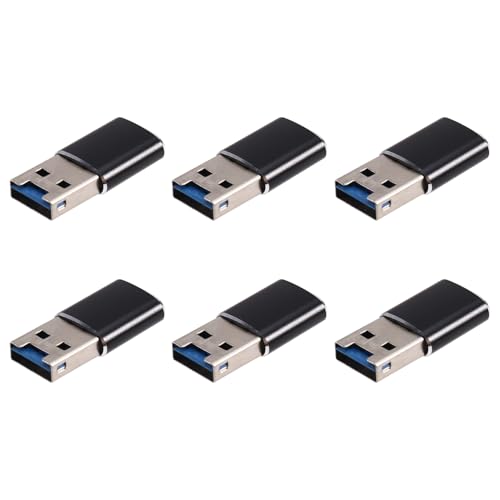 Awwertse 6X Mini Adaptador de Lector de Tarjetas de Memoria USB 3,0 de Aluminio para Tarjeta Micro-SD/Adaptador de Lector de Tarjetas TF Pc Ordenador Portátil