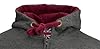 GWCC LE129ZCM Unisex London England Zipped Hooded Sweatshirt Charcoal Size XS to 4XL, with metal Union Jack Pin Badge (UK, Alpha, 3XL, Regular, Regular) #4