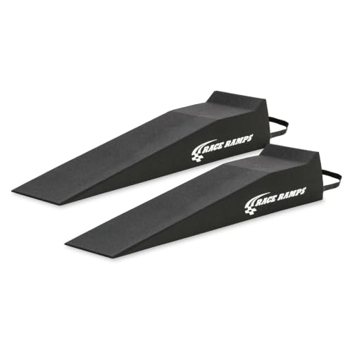 Race Ramps 2-Pack RR-56 Car Ramp Lightweight Tire Lifts for Maintenance & Display 10 - Portable Automotive Platform Riser for Loading Oil Changes and Garage Use