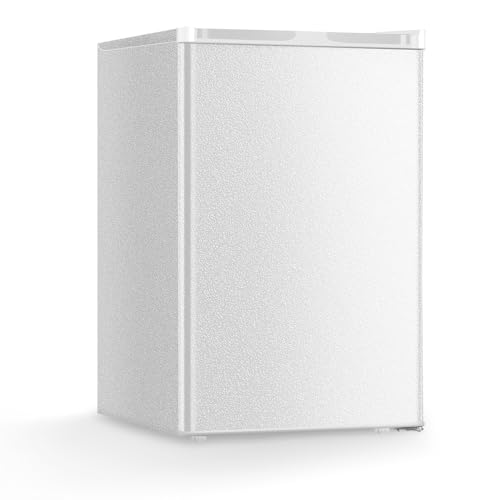 Kismile Upright Freezer - 1.2 Cu.Ft Small Upright Freezer with Reversible Single Door, Removable Shelf, Mini Freezer with Adjustable Temperature from 5°F to -11°F for Home/Apartment/Dorms, Balck
