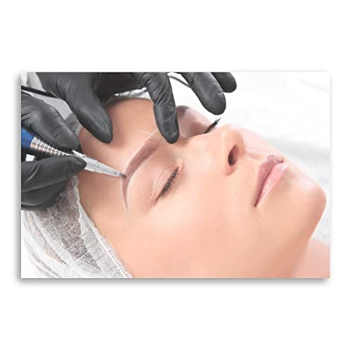 WOLIUER sans Cadre 60X90cm Impression sur Toile Ses Sourcils Tatouage des Sourcils Tatouages ​​​​des Sourcils Sourcils Conception Toile