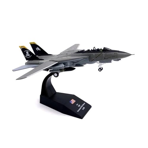 Avion miniature F-14 Tomcat 1/100 en métal pour décoration de bureau et vitrine militaire