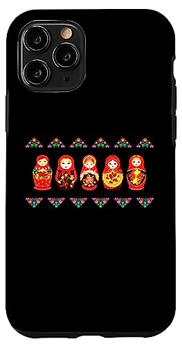 Russian Matryoshka Babushka Flowers Nesting Dolls �X�}�z�P�[�X iPhone 11 Pro �p