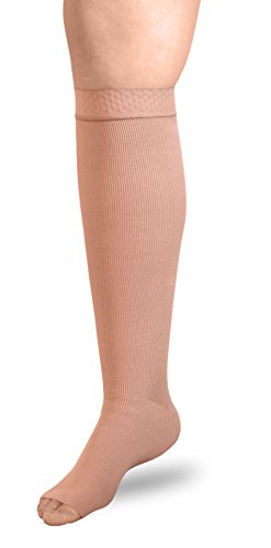 Image of ExoStrong Below Knee (Tall Silicone X-Large, Beige) Compression Stockings
