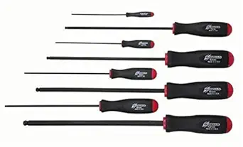 Bondhus 10733 Set of 8 Balldriver Screwdrivers ProGuard Finish Long Length sizes 2-10mm