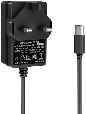 Miuzei Raspberry Pi 5 Power Supply, 27W 5.1V 5A PD Power Adapter USB-C ...