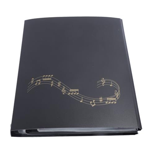 Sheet Music Folder, 4 Page Expand 52 Pages Capacity Detachable A4 Sheet Music Binder with Detachable Buckle Design Music Folder Sheet Music Binder for Piano Keyboard Violin Cello