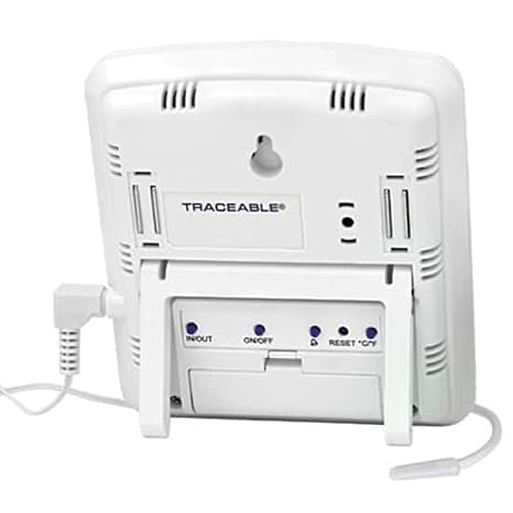 Traceable Jumbo Fridge/Freezer Digital Thermometer with Calibration; 1 Wire Probe