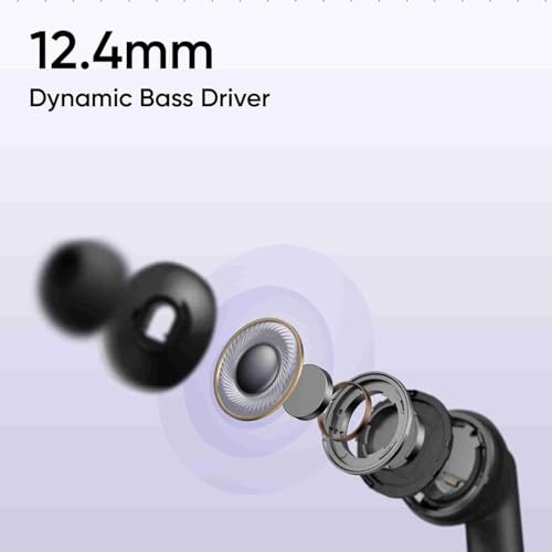 Image of realme Buds T310 True Wireless in-Ear Earbuds with 46dB Hybrid ANC, 360 Spatial Audio, 12.4mm Dynamic Bass Driver, Upto 40Hrs Battery and Fast Charging (Monet Purple)