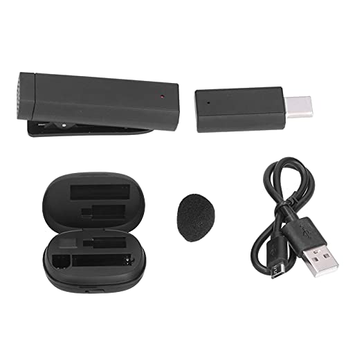 CHHELIHL Kabelloses Mini-Lavalier-Mikrofon, zur...