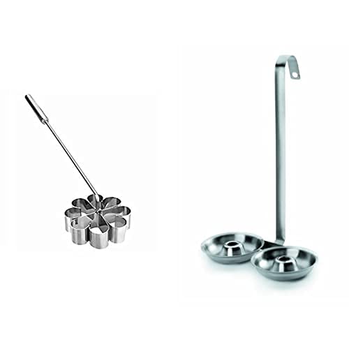 Ibili - Molde Flor Inoxidable 38 Cm En Oferta Ibili 774300 - Molde Floron Inox + 712150 - Buñolera Doble Inox