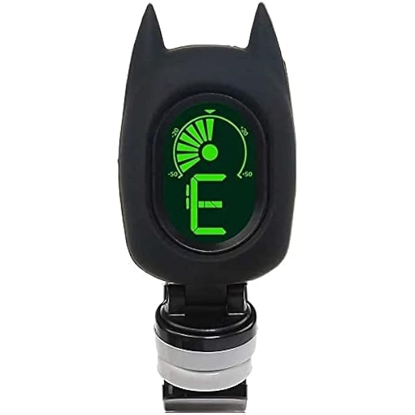 Гитарные тюнеры Cute Cartoon Clip-on Tuner for Acoustic Guitar Bass Ukulele Tuner Easy to Carry Nero
