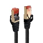 1m CAT 8 7 6 Ethernet Cable High-Speed 40Gbps 2000MHz Ethernet Cable Flat Braided RJ45 LAN Gigabit Network F/FTP POE Compatible with Xbox Switch PS5 PS4 WiFi Extender Router Modem Wi-Fi 6