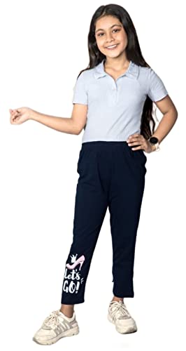 Image of Girl's Cotton Regular Fit Trackpants