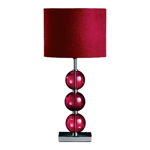 Premier Bedside Table Lamp with Chrome Base Cover