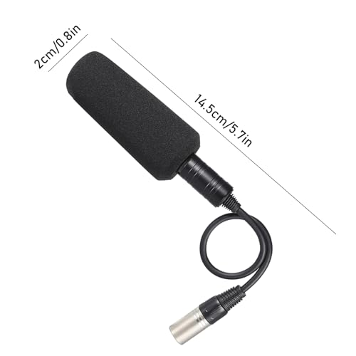 Image of Andoer Video Recording Interview Photography Stereo Condenser Unidirectional Microphone Mic for Sony Panosonic Camcorders-XLR Interface