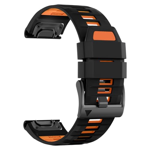 Bracelet montre Garmin Fenix 5X silicone noir interchangeable QuickFit