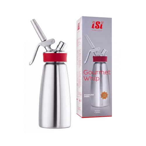 iSi Gourmet Whip 1 Pint, Hot and Cold Stainless Steel Cream Whipper