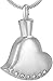 Produktbild GVRPV Einzigartige Crystal Edge Heart Memorial Andenken Halskette Feuerbestattung Asche Urne Anhänger Halskette-Silber