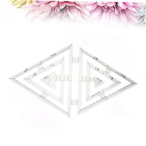 OSALADI Acrylic Patchwork Ruler Template for Quilting Sewing Transparent Craft Tool for Accurate Measurements Embroidery Projects