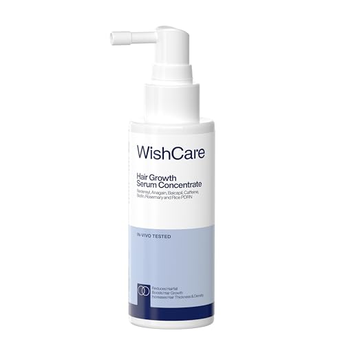 Image of WishCare Hair Growth Serum For Scalp, In-Vivo Tested, For Women & Men, 60ml | 100% Saw Hairfall Reduction, 94% Saw New Hair Growth, Advanced Hair Growth Serum With Redensyl & Rosemary Oil