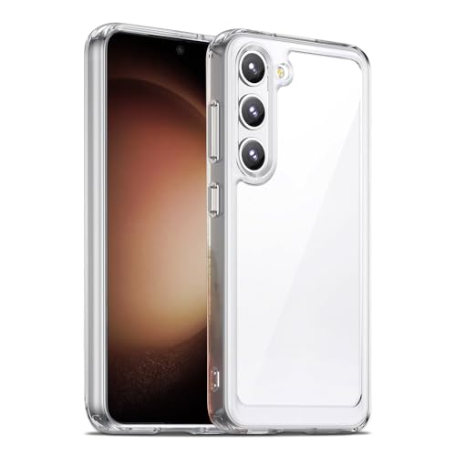 Image of Case for Samsung Galaxy S23 5G, Military Grade Drop Protection Phone Case, Yellowing Resistant, Anti-Scratch Hard PC Back, Shockproof Hard Ultra-Thin Protective Cover, Clear