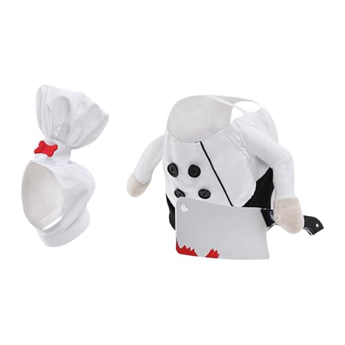 Disfraz de chef para gato en Halloween y fiestas de cumpleaños de mascotas 2