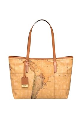 Alviero Martini Donna Borsa A Spalla CD0046000 Pvc Beige Taglia Unica