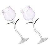 Verres à pied en verre – faciles et pratiques à nettoyer, et faciles à ranger lorsqu'ils ne sont pas utilisés, vous pouvez utiliser ce verre au dîner