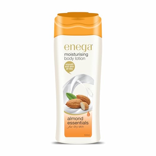 Image of Enega Almond essentials for Dry Skin Non Grassy & Deep Nourish Moisturizing Body Lotion for Men & Women - 500 ML (Pack of 1)