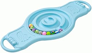 Balance Board with 5 Wooden Balls, Kids Rocking Seesaw, Sensory Balance Training Equipment, Educational Toy for Kids and Adults (Color : Blue)