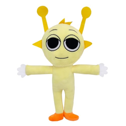 Image of Standing Yellow Antenna Sprunki Plush Toys