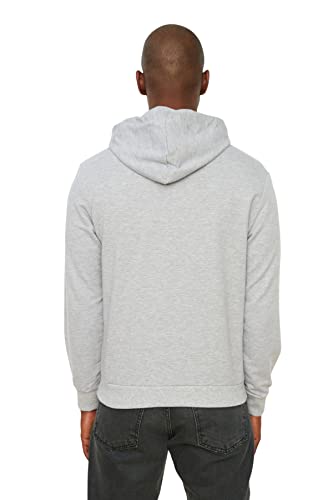 Trendyol Gray Male Regular Fit-Felpa a Maniche
