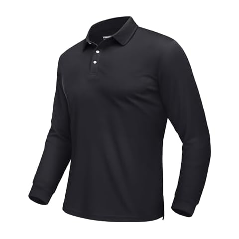 EKLENTSON Men's Long Sleeve Polo Shirt Cover
