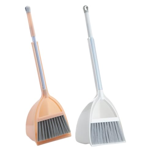 Anneome 4個 用小型ほうきちりとり 収納便利 幼稚園家向け 家事学習ツール 男子女子 室内遊び適用 プレゼント