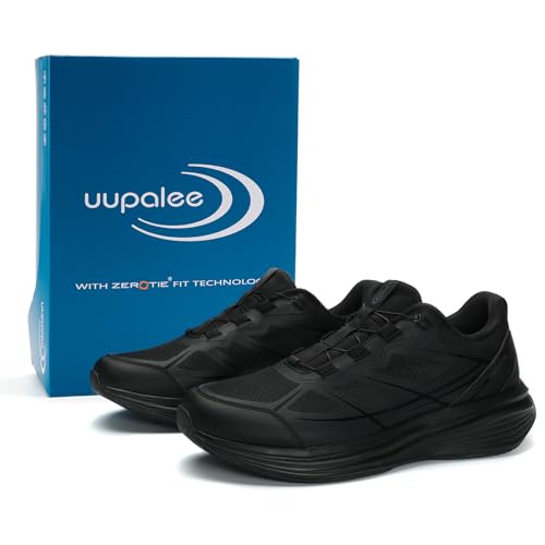 Image of uupalee World's First Adjustable Hands Free Shoes for Women Men - Self Lacing Walking Shoes with Innovative Design, No-Tie Laces, No-Bend Convenience, Slip on & Slide & Go